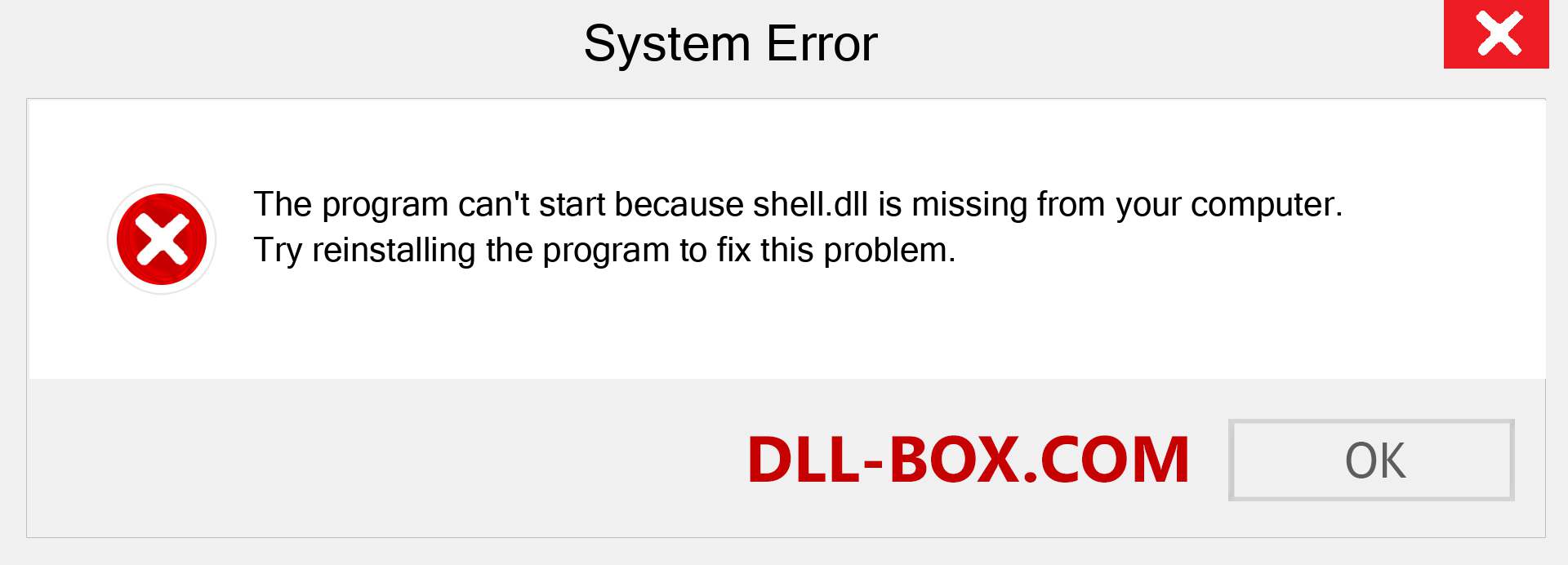  shell.dll file is missing?. Download for Windows 7, 8, 10 - Fix  shell dll Missing Error on Windows, photos, images