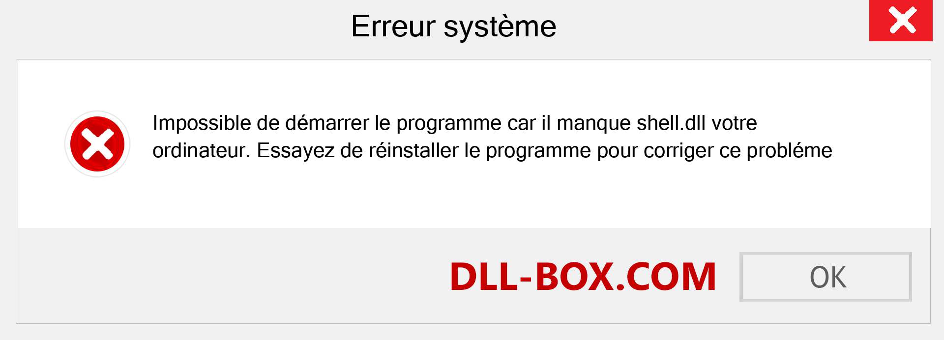 Le fichier shell.dll est manquant ?. Télécharger pour Windows 7, 8, 10 - Correction de l'erreur manquante shell dll sur Windows, photos, images